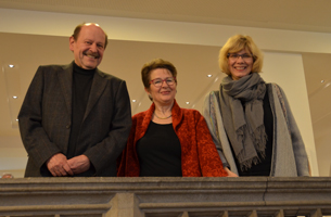Die Mitglieder des Stiftungsvorstands, von links: Prof. Dr. Wolfgang Keck, Dr. Ilse Winter und Dr. Nicola Wenge.